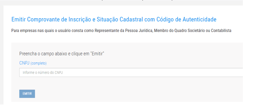 Passo 3 - Preencher CNPJ